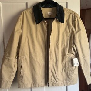 a.n.a Beige Jacket with Black Collar -  Casual Coat